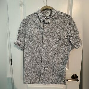EUC OLD NAVY The Classic Shirt Anchor Printed Button Down, Size Large